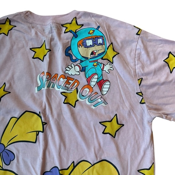 Nickelodeon Rugrats Womens Graphic T-Shirt with Stars Size Medium - Picture 4 of 6